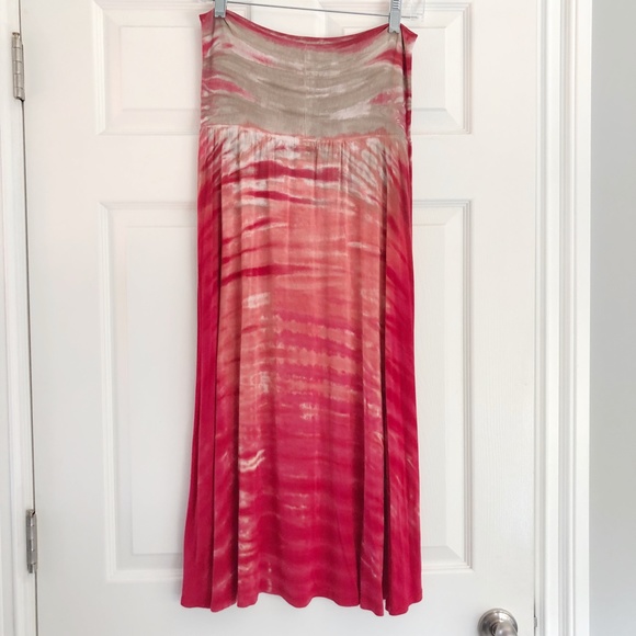 Athleta Pink Lotus High-Low Tie-Dye Skirt - Picture 4 of 6